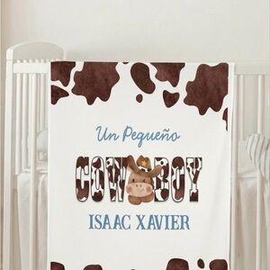 Cowboy Themed Baby Blanket